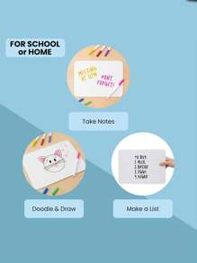 2/6/10pcs Small Lined White Board Sheets For Students 8.85"X11.8" Dry Erase Board Sheets With Lines Ruled Writing Whiteboard Sheets Homeschool Supplies Teacher Classroom Pack Of