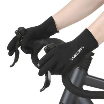 1 par de guantes deportivos de invierno unisex, cálidos y compatibles con pantalla táctil, aislados y forrados térmicamente - adecuados para actividades al aire libre, ciclismo, esquí, senderismo