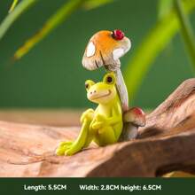 1pc Resin Frog Ornament, Outdoor Garden Yard Lawn Decor, Home Decor, Animal Figurine