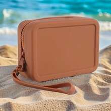 1个硅胶手持化妆包，防水大容量收纳袋，柔软硅胶化妆包，户外便携沙滩包，多功能洗漱包，零钱包卡包，适合旅行收纳日常用品，圣诞礼物，旅行必备，女士旅行礼物，手拿包/小手提包，化妆品收纳包，化妆刷收纳袋，迷你收纳包，大容量收纳包，女士礼物，圣诞礼物，女士礼物创意，化妆包，旅行必备 - 彩色 - 查看 21