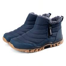 Botas de nieve de invierno enfocadas en la comodidad para hombres - Zapatos para caminar al aire libre ligeros y antideslizantes