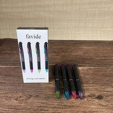 Favide 4 Pack 0.7mm 4-In-1 Multicolor Ballpoint Pen,4-Color Retractable Ballpoint Pens Office School Supplies Students Children - 1 - 查看 6