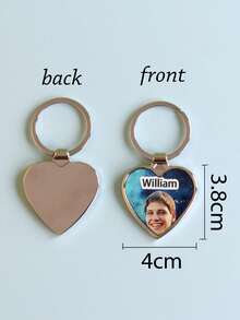 定制 1 件照片和文字钥匙扣、个性化亚克力钥匙扣、定制情侣钥匙扣、照片钥匙圈、情人节、生日礼物、周年纪念日、情侣礼物、色彩鲜艳、可爱、迷人、有趣、卡哇伊、Y2K、时尚、男女通用 - 彩色 - 查看 17