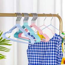 20pcs/10pcs Baby Clothes Storage Rack, Children's Garment Drying Rack, Durable Non-Slip Clothing Hanger, Home Storage Organization For Bathroom, Bedroom, Closet, Wardrobe, Home, Dorm - Children's Non-slip Hanger - View 6
