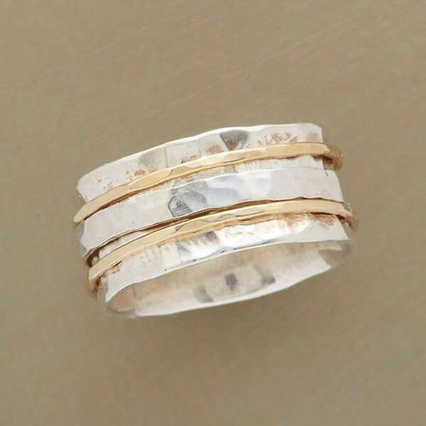 1pc Elegant Silver-Plated Wide Band Ring For Women, Symbolic Of Nobility And Beauty, Matching Casual & Party Outfits, Perfect Gift For Her, Available In Multiple Sizes
