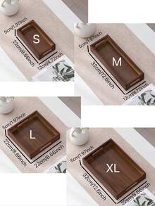 1 个带手柄的木制托盘，适用于食物、蛋糕、沙拉、水果、寿司、饮料、牛排、披萨、谷物，哑光纹理表面，适用于咖啡厅、家庭、甜点、茶、面包、小吃和杯子 - 紫紅色 - 查看 3