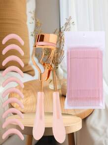 1pc/Professional Natural And Long-Lasting Eyelash Curler Set With Eye Shape - Fitting Design, A Travel Makeup Tool. No Need For Electricity, Quickly Curls Lashes Effortlessly. A Must - Have For Beauty Makeup, Suitable For Daily Use, Office, Travel And Business Trips. It's A Practical Beauty Makeup Tool.,Makeup,Cheap,Room Decor,Vanity,Travel,Bedroom,Makeup Accessories,Eyelash Curler