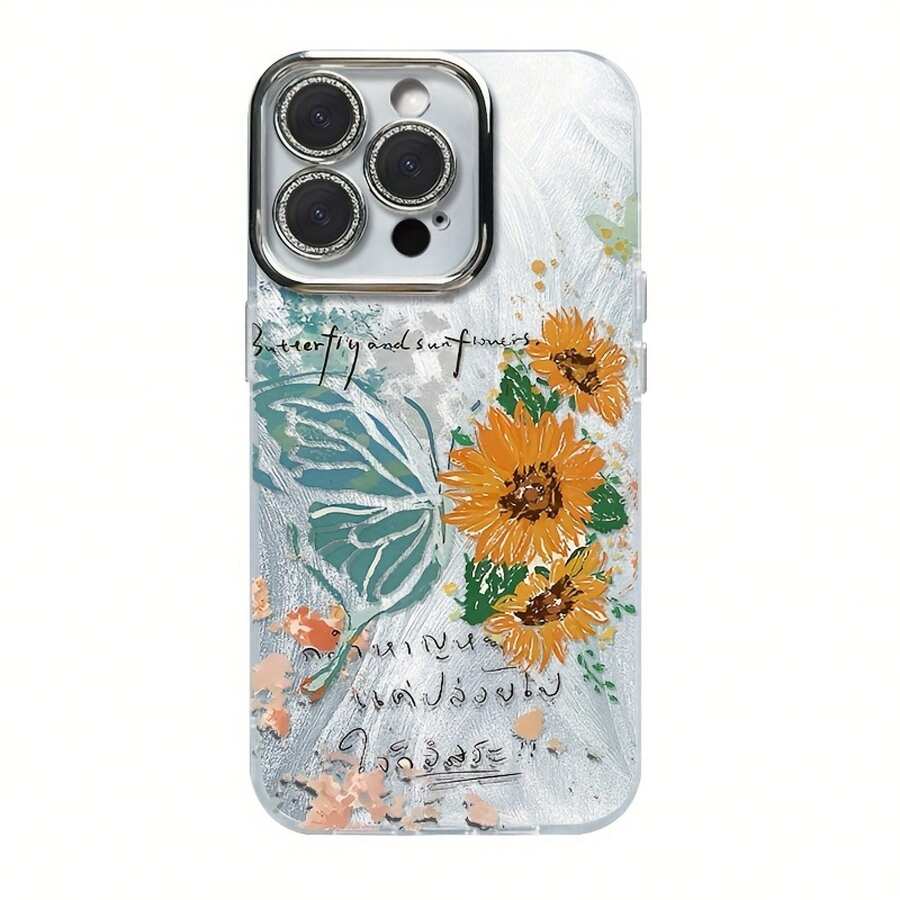 Funda para teléfono 1 funda para teléfono con temática de Año Nuevo 16/15/14/13/12/11 Pro Plus 2025, con textura con revestimiento láser IMD. Incluye una película de lente y ofrece protección contra golpes, lo que lo convierte en un híbrido clásico adecuado tanto para hombres como para mujeres. - Colores mixtos 1 - Ver 1
