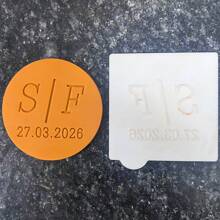 Ștampilă personalizată pentru biscuiți, Halloween și Crăciun, în relief, design 3D, pentru decorarea torturilor de bucătărie, instrumente de tăiere DIY, șablon pentru tort de zahăr, șablon de nuntă, lut moale, bomboane în relief, nume, tort, lucrat manual