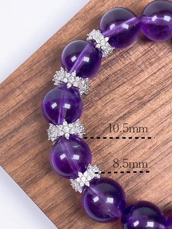 1/5/10pcs Flower Accessory Set, Cubic Zirconia Electroplated Gold Spacer Beads, DIY Pearl Crystal Bracelet Necklace Accessory Parts