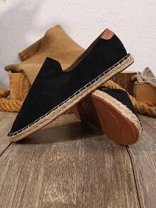 休闲时尚乐福鞋，2025耐穿透气编织渔夫鞋，防水防滑帆布鞋，轻便一脚蹬懒人鞋，传统北京布鞋（此款鞋头较窄，建议脚宽的顾客订购大一码，麻绳鞋底比较硬，手工鞋做工比较粗糙） - 查看 5