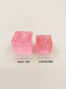 5-20pcs Ice Cube Squeeze Toy/Ice Cube Soft Gift, Squeeze Stress Relief For Halloween, Christmas Gifts/Stress Relief Jelly/Maltose Color Changing Heart Squeeze Toy - Multicolor - View 5