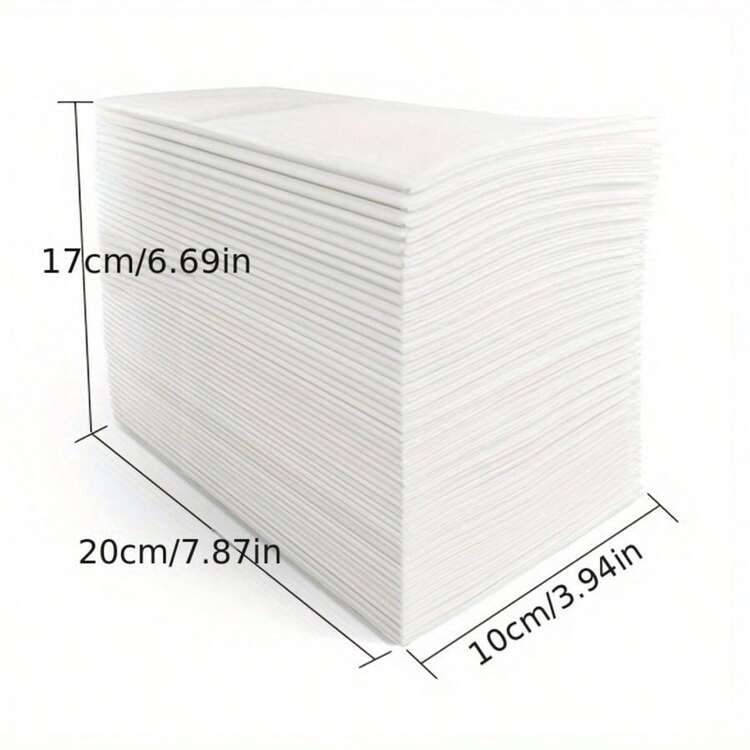 100 Unidades Guardanapos de Papel Descartáveis com Textura de Linho Branco e Bolsos Embutidos para Talheres - Super Absorventes, Adequados para Casamentos, Festas, Decorações de Natal, Guardanapos de Natal, Decoração de Mesa de Natal, Configurações de Mesa Elegantes para Feriados e Eventos Especiais, Utensílios para Festa, Decoração de Mesa Refinada, Design de Bolso para Talheres - Multicolorido - Visão 3