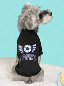 Sports Style Summer Pet Suit, Suitable For Dogs And Cats: With Football Pattern, 4 Colors To Choose From. Lightweight Skipping Rope/Jacket/Pajamas And Cat Clothes, Suitable For Happy Puppies To Stay Cool And Adventurous! My Puppy Approved Breathable Clothes, Puppy Clothes, And Dog Supplies - Cute Summer Clothing For Puppies, Cats, And Happy Pets! Summer Dog T-Shirt, Pet Pullover