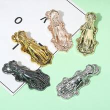 1 件复古女士手工设计金属备忘录夹、法国复古固定书签、收据夹、创意摄影道具文件夹 - 彩色 - 查看 9