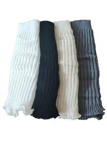 1對y2k女孩兒童保暖足套,透氣舒適的秋冬足套,兒童保暖器 - 白色 - 查看 7