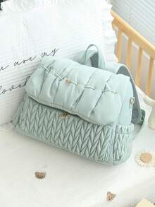 婴儿尿布包手提包，大容量旅行尿布包，医院分娩包，婴儿尿布手提包，孕妇旅行手提包 - 彩色 - 查看 15