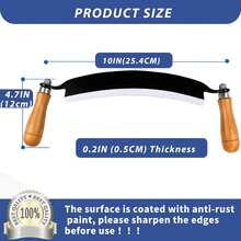 10 In Draw Knife,Draw Knife Debarking Tool,Curved Draw Knife,Draw Shave Tool Debarking Hand Tool,Ergonomic Handle,Simple And Effortless To Use,Bark Stripper Tool,Handsaws,7986318 - 淺藍色 - 查看 2