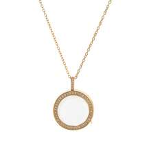 1pc Fashionable And Exquisite Round Box DIY Necklace Can Be Freely Matched With Animal Flower Sun Moon Heart-Shaped Necklace, Plated With 18k Gold, Not Easy To Oxidize, Showing Charm And Personalized. It Is Suitable For Girls' Daily Dressing Decoration, Beach Vacation Parties, Music Festivals.