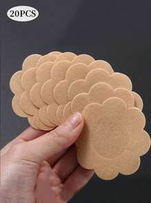 20pcs/50pcs Disposable Nipple Patch Anti-Bump Sticker Summer Anti-Walking Patch Invisible Breathable Anti-Allergic Chest Patch Female Wedding Dress Dance Student Marathon Sports Running Anti-Friction Nipple Patch Summer