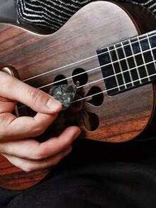 6 件装吉他拨片，0.5 毫米多色赛璐珞拨片，适用于贝斯、电声吉他、尤克里里，颜色随机，节日礼物