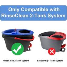 Mop Heads Replacement For Ocedar, Mop Replace Head For Ocedar EasyWring 1 Tank, Microfiber Spin Mop Refills, Include 5 Spin Mop Replacement Head Deep Cleaning Machine Washable With 2 Scrubber Mop Head - 3個拖把頭和2個擦洗器 - 查看 2