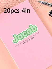 100/50/20/10/1 Pc Customized Name Personalized Stickers - Cartoon Font - Colorful And Variegated Personalized Laptop Stickers, Water Bottle Name Stickers - Suitable For Holiday Gifts, Daily Decorations, Notebook Stickers, Candy Baking Packaging Bag Decorations, School Supplies, Back To School, Multi-Functional, Ornamental, Reusable, Modern, Colorful, Cute, Vintage, Cartoon, Kawaii, Custom, Personalized, Unique, Customized, Workers, Clients, Students, For Business/Work/ Office, For School, Desert Fall Cozy