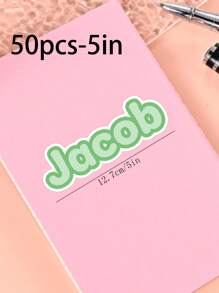 100/50/20/10/1 Pc Customized Name Personalized Stickers - Cartoon Font - Colorful And Variegated Personalized Laptop Stickers, Water Bottle Name Stickers - Suitable For Holiday Gifts, Daily Decorations, Notebook Stickers, Candy Baking Packaging Bag Decorations, School Supplies, Back To School, Multi-Functional, Ornamental, Reusable, Modern, Colorful, Cute, Vintage, Cartoon, Kawaii, Custom, Personalized, Unique, Customized, Workers, Clients, Students, For Business/Work/ Office, For School, Desert Fall Cozy