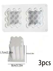 1pc Heart-Shaped Candle Mold, Suitable For Valentine's Day, Mother's Day, Graduation Ceremony, Silicone Mold For DIY Plaster Scented Candles