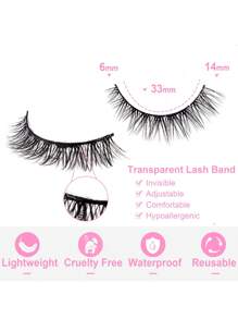 AYRMILLA Eyelashes 5 Pairs Natural False Eyelashes Fluffy Soft Dramatic 3D Mink Eyelashes Long Slimming Eyelashes Multilayered Eyelashes Short Thick False Eyelashes Extensions Bulk Faux Eyelashes Makeup Products Wedding Party And Club Daily Work Meeting Natural False Eyelashes