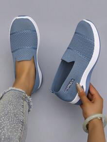 STEPREACH 春季新款女士透气网眼跑鞋，舒适休闲运动鞋，轻便一脚蹬驾驶鞋，完美的母亲节礼物