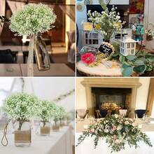 40支11英寸/28厘米人造满天星，适用于婚礼花束、餐桌摆饰、插花和装饰（白色）