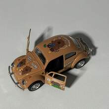 Carrinho Metal Coleções Miniatura Fusca Fricção Edição Especial - Castanho - Visão 2