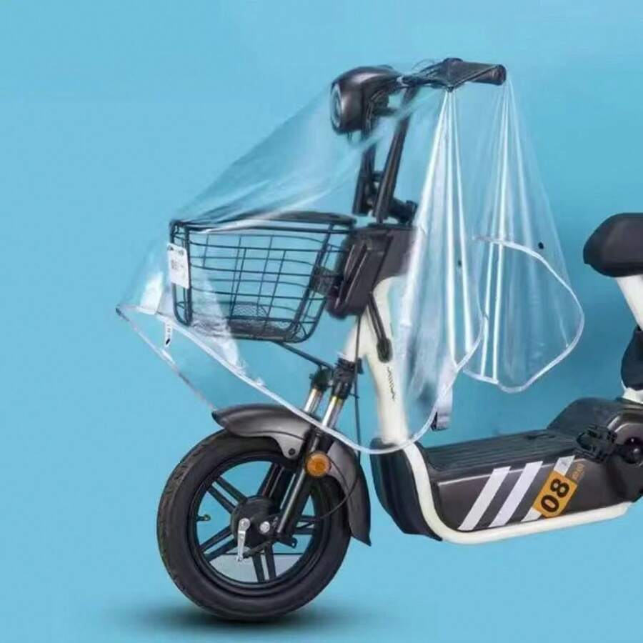 Umbrellas And Rain Hat Umbrellas - XL-mirrorless Fully Transparent Bicycle Rain Cover - View 1