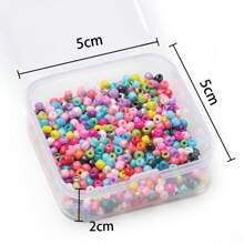 1000pcs/Box 3mm Czech Glass Seed Beads Colorful Round Loose Bead For DIY Earrings Bracelet Jewelry Making Accessories