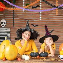 1/4pcs 10m Halloween Ribbon - Black, White, Orange, Purple - Pumpkin, Bat, Ghost, Net Craft Ribbon Decoration, Suitable For Parties, Gift Wrapping, DIY Wreaths, Bouquets, Decoration Home Decor Halloween Decor Fall Decor Room Decor Autumn Decor