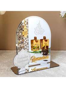 1pc Cross-Border 3D Countdown Digits Acrylic Mirror Surface Desktop Decoration, Home Decor - Multicolor - View 9