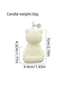 Cute Zen Sitting Bear Fragrance Candle - Smoke Free, Long-Lasting Home Fragrance Suitable For Bedroom Decoration, Perfect DIY Gift For Women, Beeswax And Soy Wax Mixture, Animal Shape, Single Core, Battery Free, Home Decoration Highlights | Playful Decoration | Natural Fragrance - Multicolor - View 10