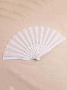 PC/5PCS塑料便携式手持球形风扇，中日婚礼装饰折叠，低调简约的送礼佳品，适合派对、婚礼、典礼、家居装饰，或作为礼物赠送他人、表演道具；适合DIY，适合派对主题或打造独特设计。（产品生产过程中存在轻微瑕疵，但不影响成品）