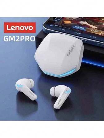 Lenovo Lenovo GM2 Pro 5.3 Earphone Bluetooth Wireless Earbuds Low Latency With Mic Headphones HD Call Dual Mode Gaming Headset Chinese Packaging