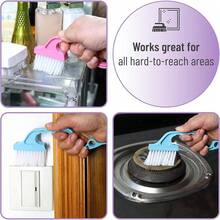 2025-Nw Slick- Winow Tr Claning Brush, 2 P, Blu/Pink Rgonomic Hanl, Built-In Scrapr, Multos, Winow Tr Claning Tools - 藍色/粉紅色 - 查看 6