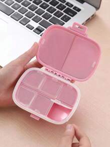 8-Compartment Pill Case, Portable Sealed Medicine Box, Mini Portable Pills Organizer Case, Waterproof And Moisture-Proof Travel Medicine Storage Box Small Pill Box With Separate Layers, Pocket Pill Box, Dispenser For Purse Vitamin Fish Oil Compartments Container Medicine Box, Medicine Organizer, Suitable For Outdoor Camping, Hiking, Fishing, Moisture-Proof, Mountaineering, And Travel