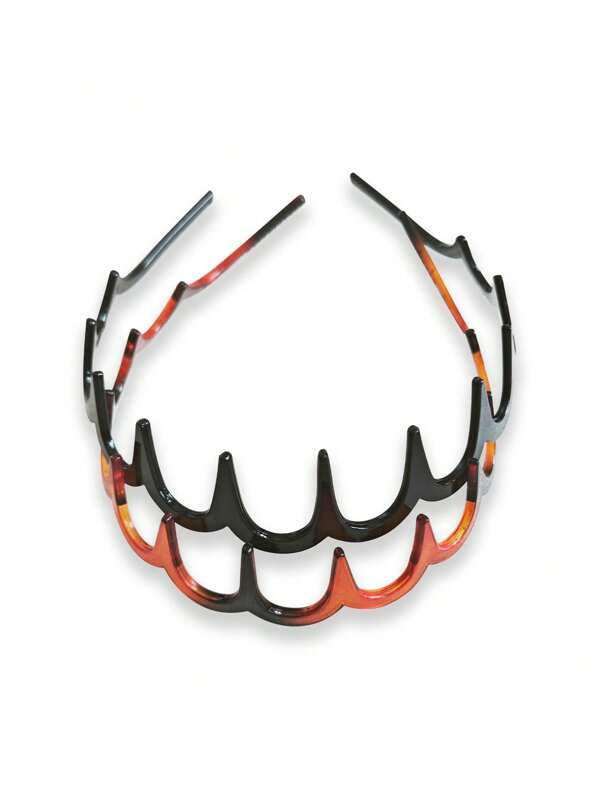 1pc/2pcs Elegant Wavy Saw-Tooth Headband, High Crown Hair Clip For Bangs, Wash Face, Fashion & Versatile Hair Accessories
