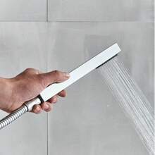 LED Shower Faucet Set, Shower System With High Pressure 8-Inch Rainfall Shower Head And Handheld Spray, Bathroom Luxury Rainfall Mixer Shower Complete Combination Set - Chrome - View 4