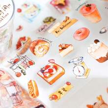 1 Cuộn Băng Keo PET Cổ Điển, Băng Keo Trang Trí Tự Làm Bộ Sưu Tập Lá Thư Mùa Thu, Đồ Dùng Học Tập, Trở Lại Trường Học - Nhiều màu - Xem 8