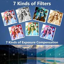 W&O 2025 NEW 4K 3-Inch Digital Camera, FHD 1080P, Digital Point And Shoot, 64MP For Vlogging With Anti Shake 16X Zoom, Compact, 32GB SD Card Included,MP3 Player, With Flashlight -Best Gift For Beginners Of Cameras - 白色 - 查看 8