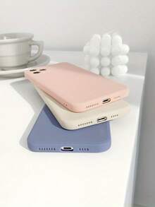 3 件简约多巴胺设计哑光磨砂手机壳，白色、粉色、薰衣草灰色，适用于 /Galaxy/Redmi/Oppo/Vivo/Moto/Honor 防水防震防摔防刮 - 彩色 - 查看 3