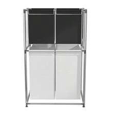 Laundry Sorter Cart - Black - View 8