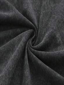 Men's Washed Retro Wax Printed Cotton T-Shirt 230g, 290g Washed Retro Shorts, Dark Combat Stance Print Suitable For Outdoor Sports In Summer, Casual Shorts T-Shirt Shorts Set - 黑色 - 查看 6