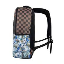 多功能大容量鲨鱼嘴印花背包，简约个性背包，适合返校季，轻便休闲印花背包，随机印花书包，学习用品，学生背包，大容量背包，返校包，带笔记本电脑隔层，便携，送给男友的礼物，送给儿子的礼物，圣诞礼物 - 彩色 - 查看 4